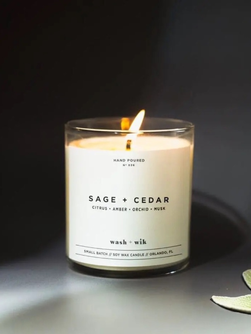 Sage + Cedar Candle